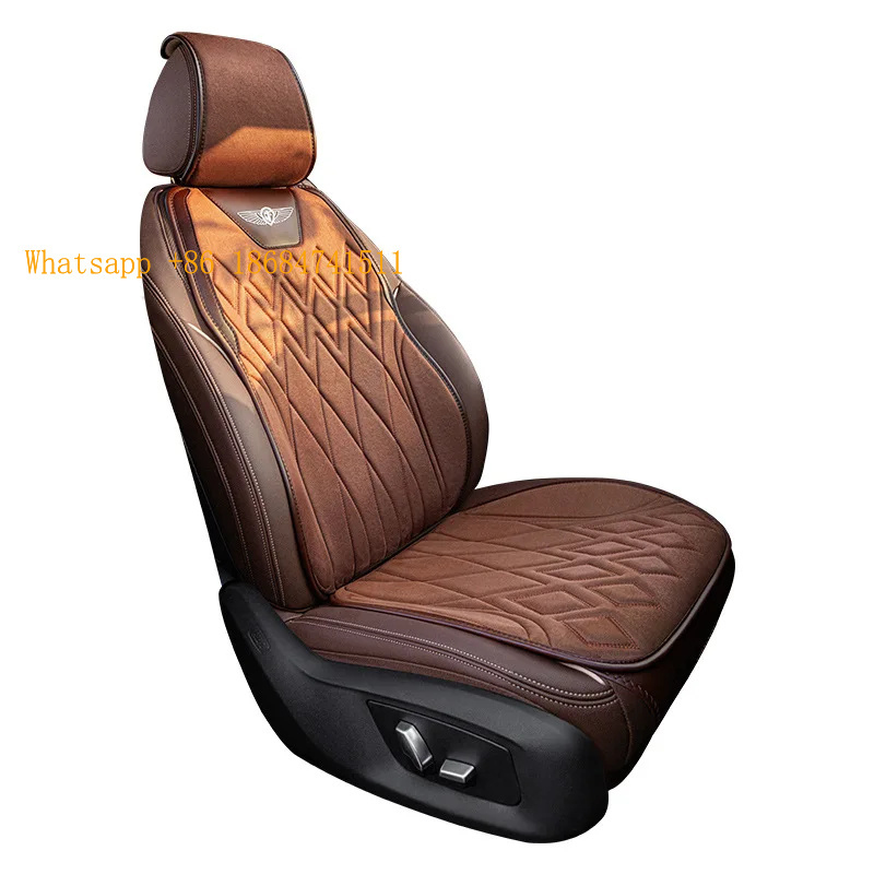 Leather Car Seat Covers Full Set Universal - Conjunto Completo de 5 Capas de
