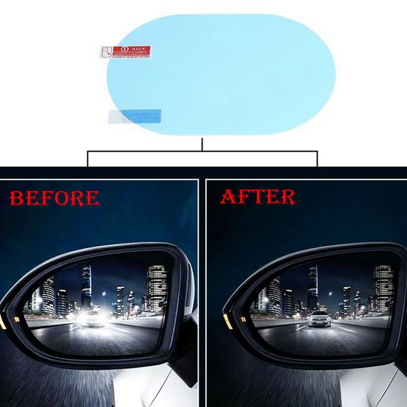 2 pçs adesivo de carro filme à - Anti Glare Car Rearview Mirror Film avaliação e preço