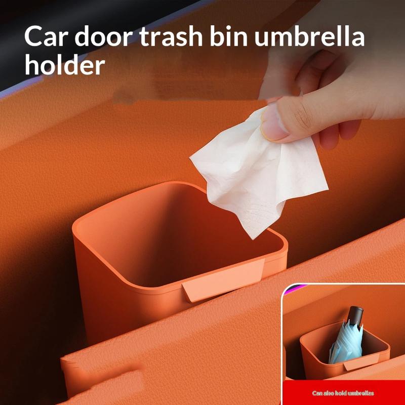 Novo Porta-Copos de Silicone p - Waterproof Car Trash Can With Lid avaliação e preço