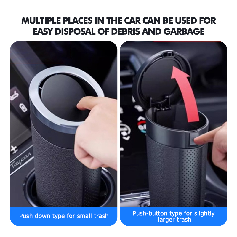 Lixeira para carro, durável, à - Waterproof Car Trash Can With Lid avaliação e preço
