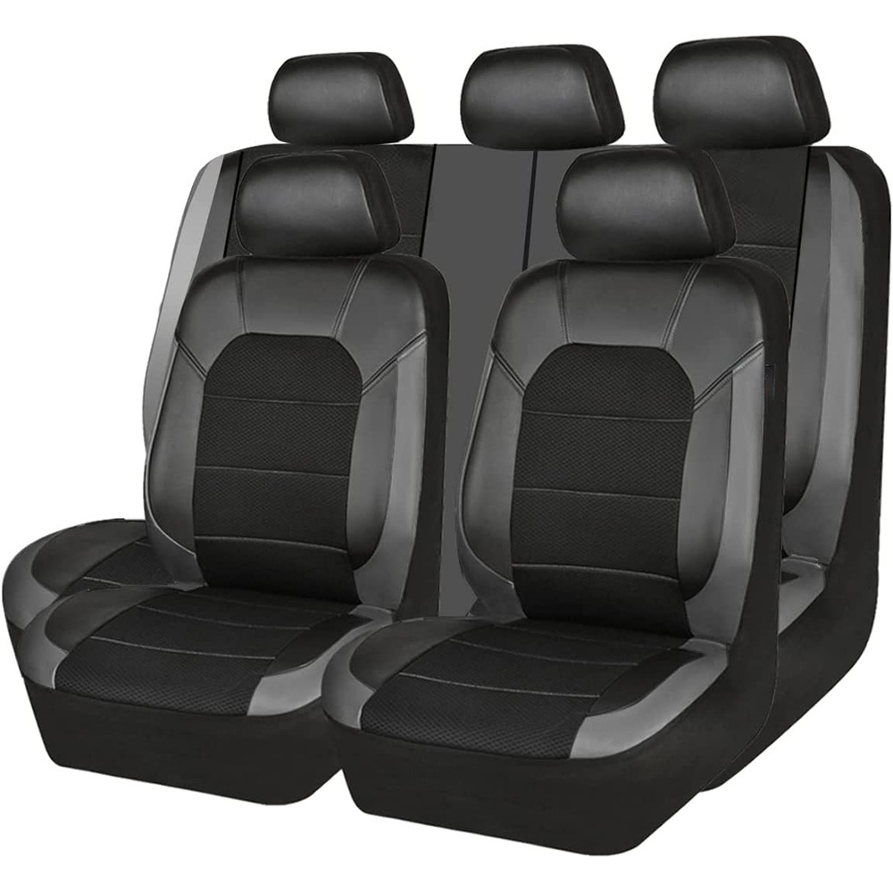 9 peças/set capa de assento de - Leather Car Seat Covers Full Set Universal avaliação e preço
