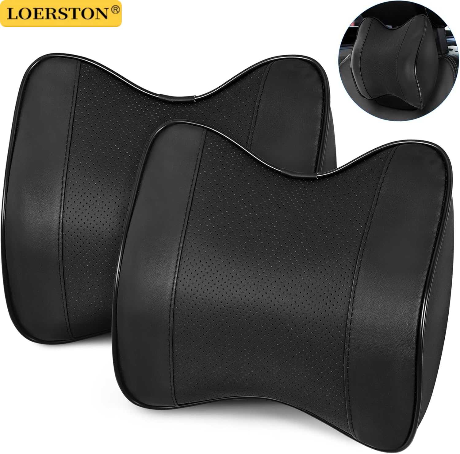 Almofada de Apoio para Pescoço - Memory Foam Car Neck Pillow Lumbar Support avaliação e preço