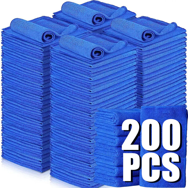 10/200 pçs toalhas de limpeza  - Microfiber Car Drying Towel Super Absorbent avaliação e preço