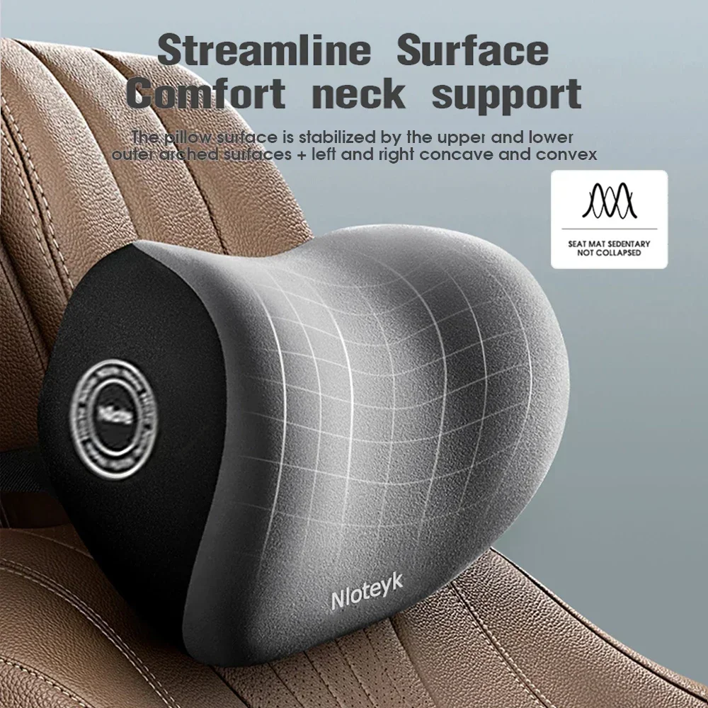 Conjunto de Almofada de Pescoç - Memory Foam Car Neck Pillow Lumbar Support avaliação e preço