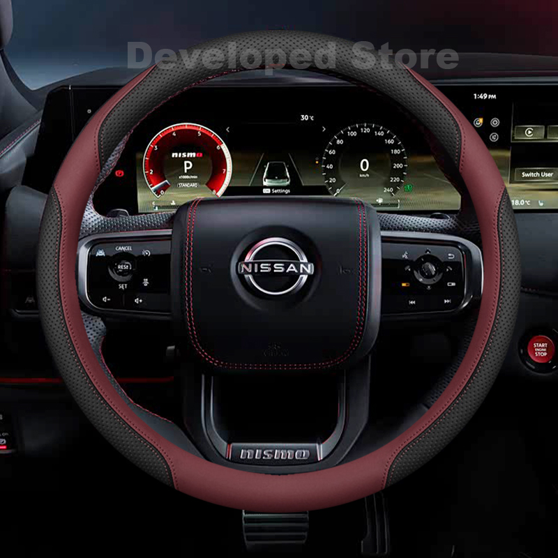 Capa de Volante para Novo Niss - Car Steering Wheel Cover Anti Slip Breathable avaliação e preço