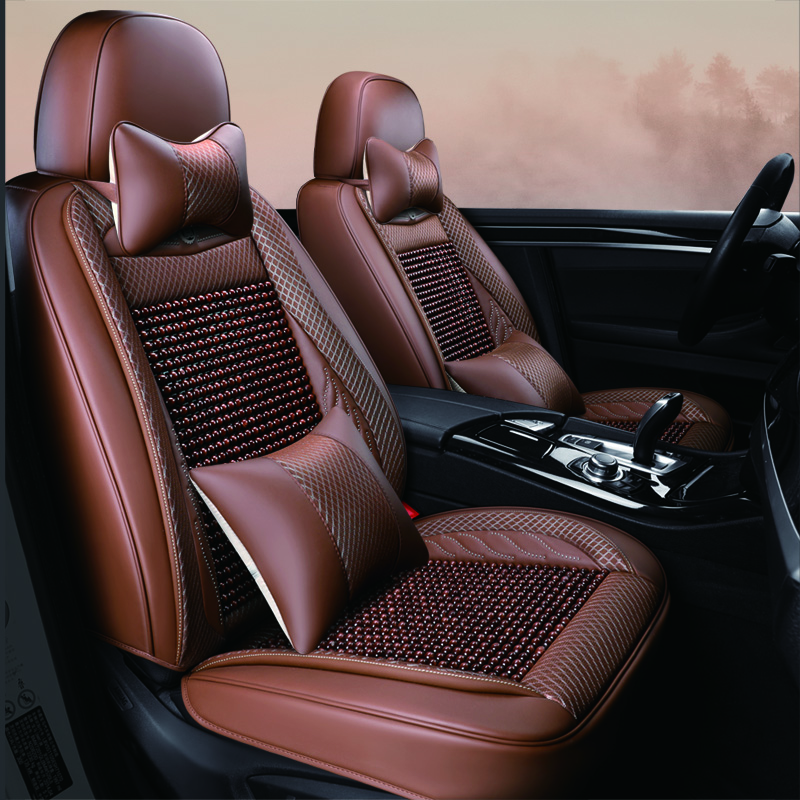 Conjunto completo de contas de - Leather Car Seat Covers Full Set Universal avaliação e preço