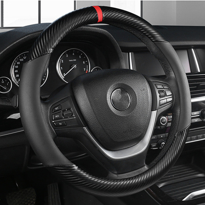 Moda universal capa de volante - Car Steering Wheel Cover Anti Slip Breathable avaliação e preço