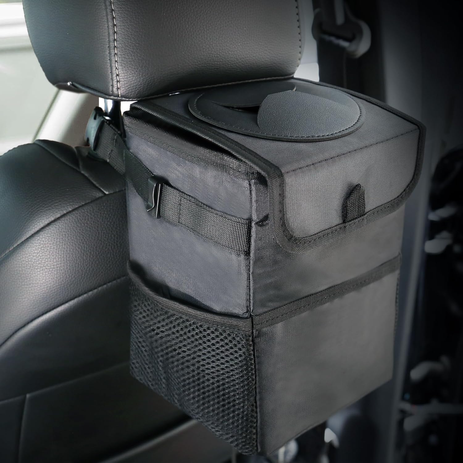 Lixeira de carro 3 em 1 com ta - Waterproof Car Trash Can With Lid avaliação e preço