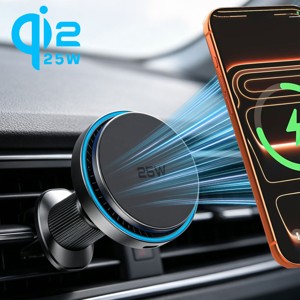 Carregador Sem Fio Magnético Q - Magnetic Phone Holder For Car Vent avaliação e preço